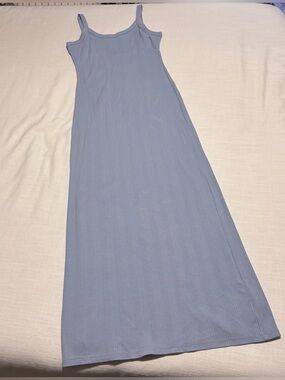 aerie | Dresses | Aerie Tank Asymmetric Midi Dress In Smoked Black